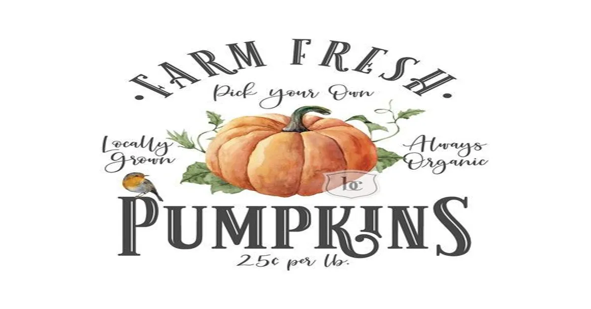 farm fresh pumpkins screen print